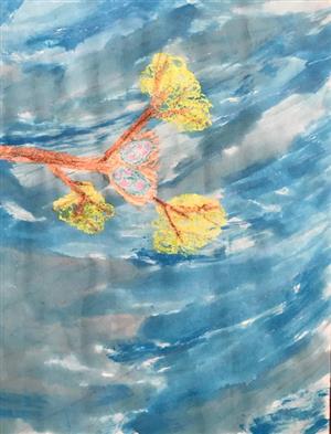 Watercolor Resist by Martha Childs 